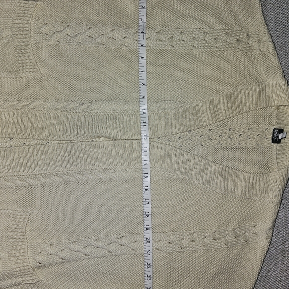 Women's Cream Sweater Cardigan - Picture 2 of 4